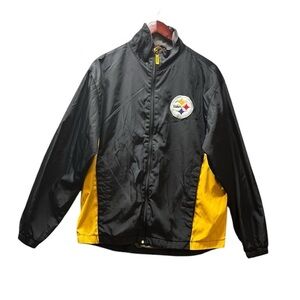 Men's Pittsburgh Steelers Full Zip Nylon NFL Jacket - Size Medium